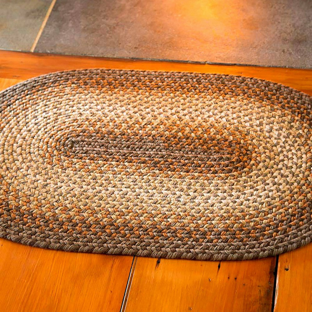 USA-Made Wool Braided Virginia Rug, 2' x 3' | Plow & Hearth