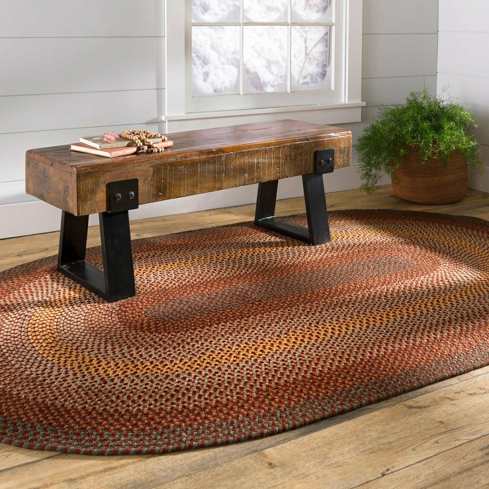 USA-Made Wool Braided Virginia Rug, 2' x 3' | Plow & Hearth