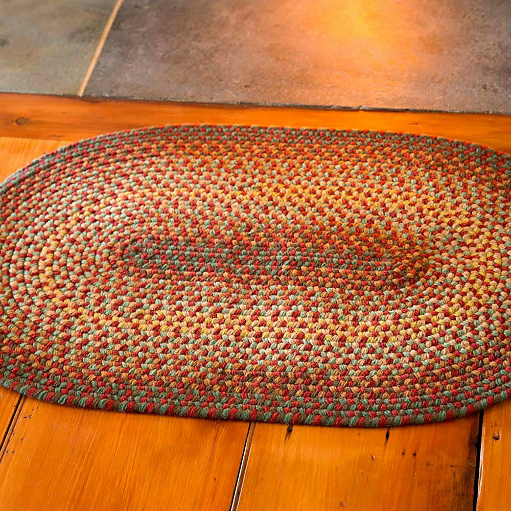 USA-Made Wool Braided Virginia Rug, 2' x 3' | Plow & Hearth