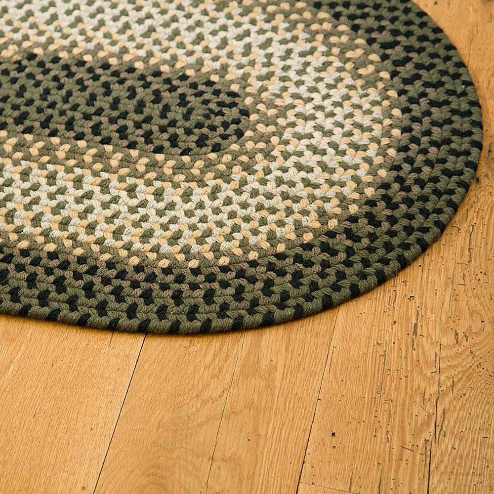 USA-Made Wool Braided Virginia Rug, 2' x 3' | Plow & Hearth