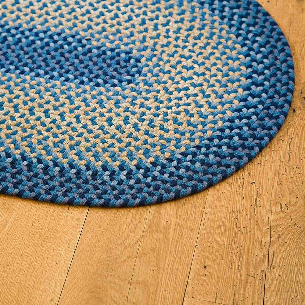 USA-Made Wool Braided Virginia Rug, 2' x 3' | Plow & Hearth