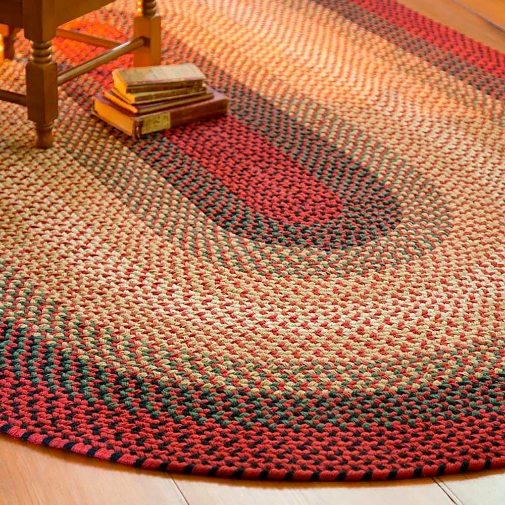 USA-Made Wool Braided Virginia Rug, 2' x 3' | Plow & Hearth