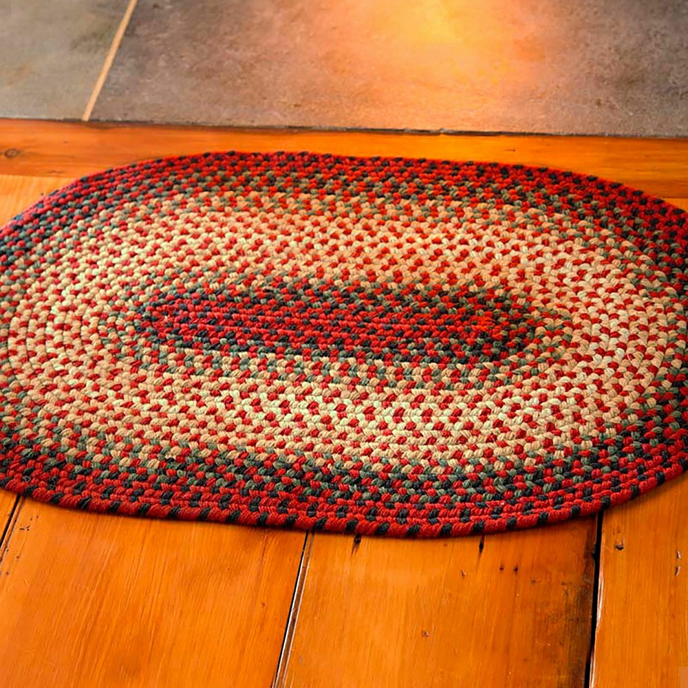 USA-Made Wool Braided Virginia Rug, 2' x 3' | Plow & Hearth