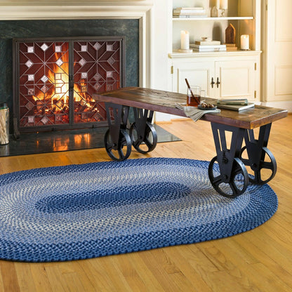 USA-Made Wool Braided Virginia Rug, 2' x 3' | Plow & Hearth