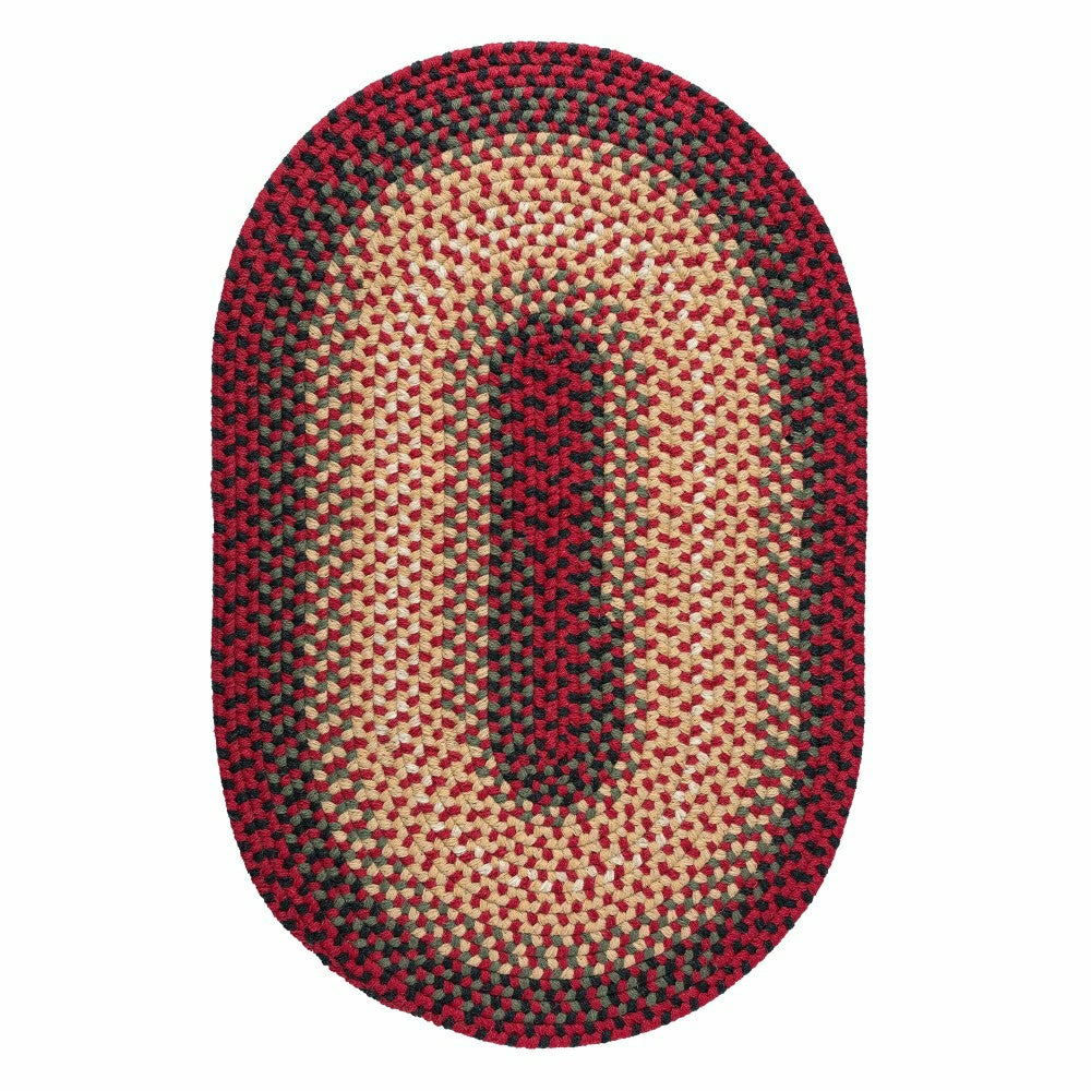 USA-Made Wool Braided Virginia Rug, 2' x 3' | Plow & Hearth