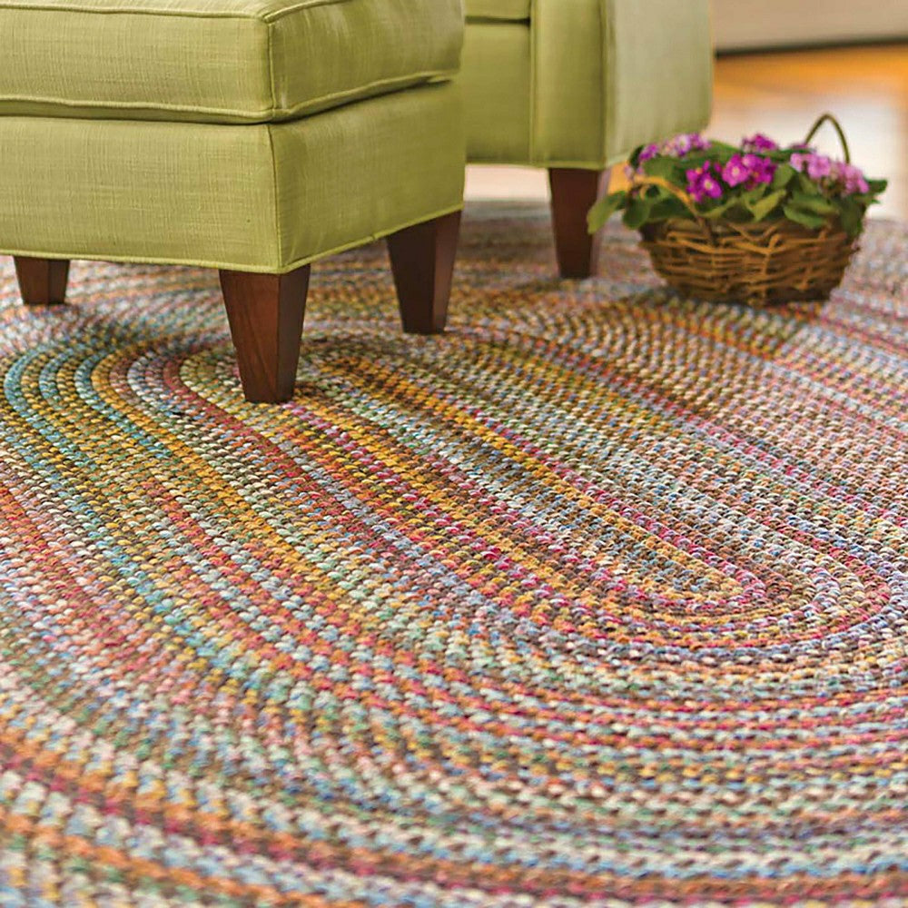 Blue Ridge Wool Braided Rug, 3' x 5' | Plow & Hearth