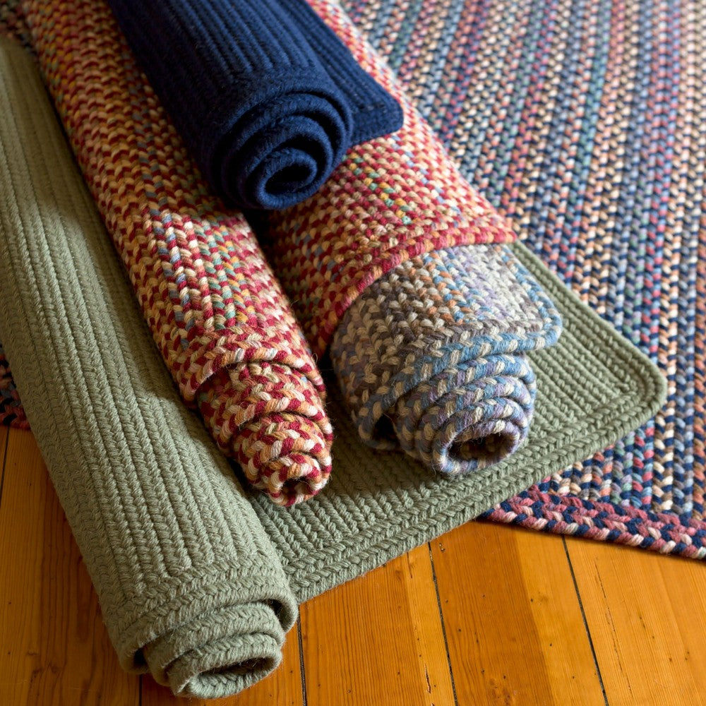 Blue Ridge Rectangle Wool Braided Rug, 5' x 8' | Plow & Hearth