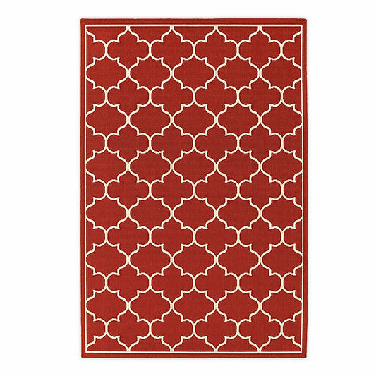 Lexington Quatrefoil Rug, 3'7" x 5'6" | Plow & Hearth