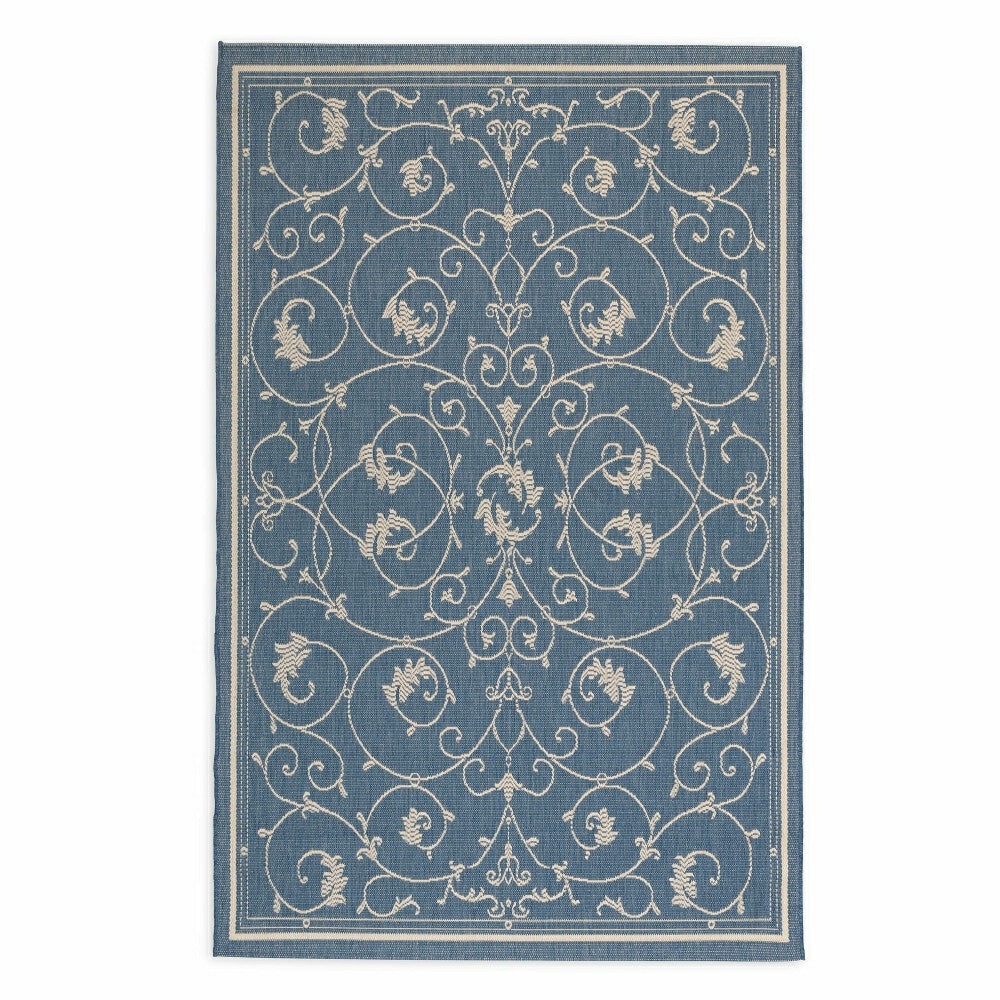 Veranda Scroll Indoor/Outdoor Rug, 5'3" x 7'6" | Plow & Hearth