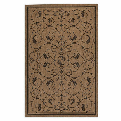 Veranda Scroll Indoor/Outdoor Rug, 5'3" x 7'6" | Plow & Hearth