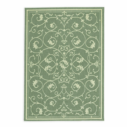 Veranda Scroll Indoor/Outdoor Rug, 5'3" x 7'6" | Plow & Hearth
