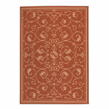 Veranda Scroll Indoor/Outdoor Rug, 5'3" x 7'6" | Plow & Hearth