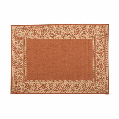 Veranda Border Indoor/Outdoor Rug, 2' x 3'7" | Plow & Hearth