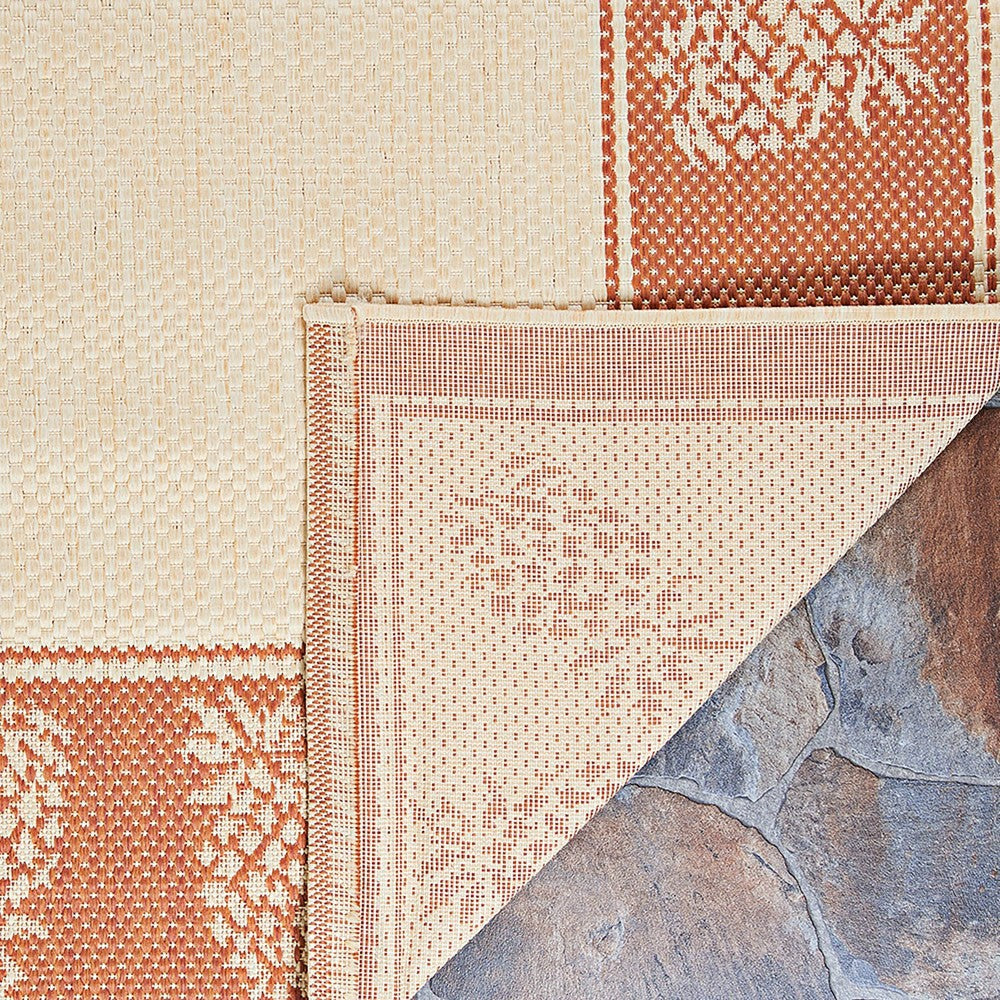 Veranda Border Indoor/Outdoor Rug, 2' x 3'7" | Plow & Hearth