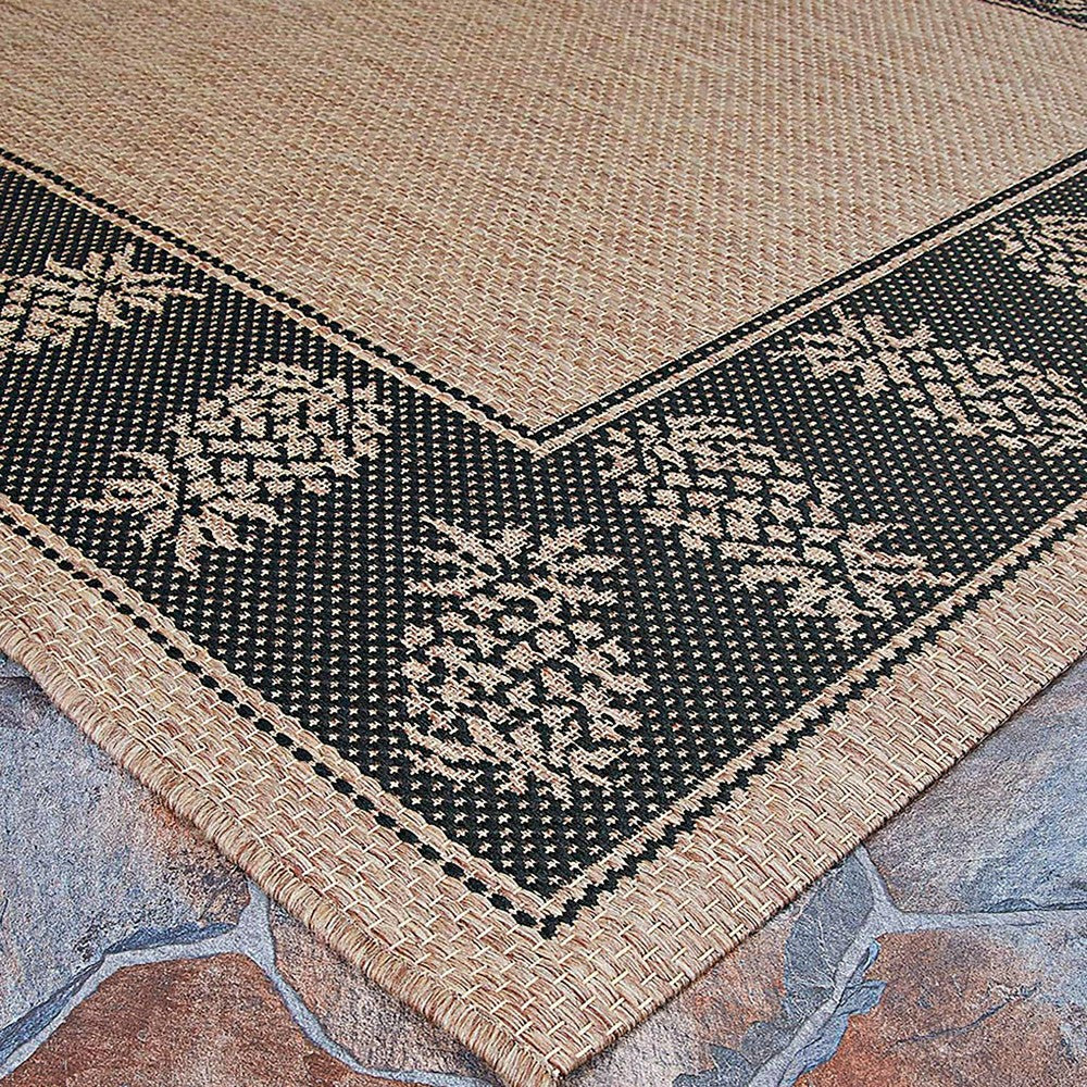 Veranda Border Indoor/Outdoor Rug, 2' x 3'7" | Plow & Hearth
