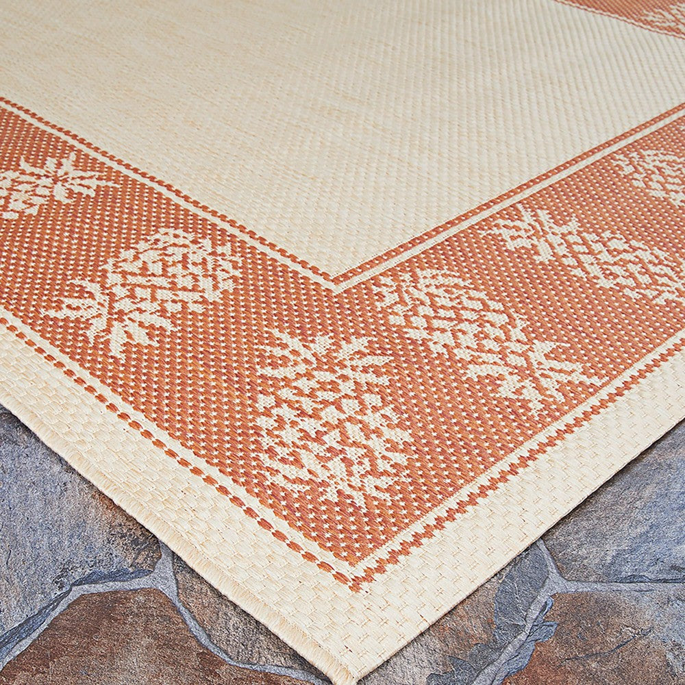Veranda Border Indoor/Outdoor Rug, 2' x 3'7" | Plow & Hearth