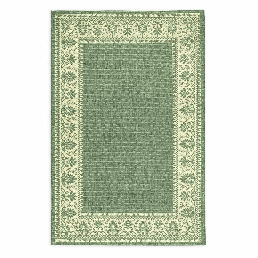 Veranda Border Indoor/Outdoor Rug, 2' x 3'7" | Plow & Hearth