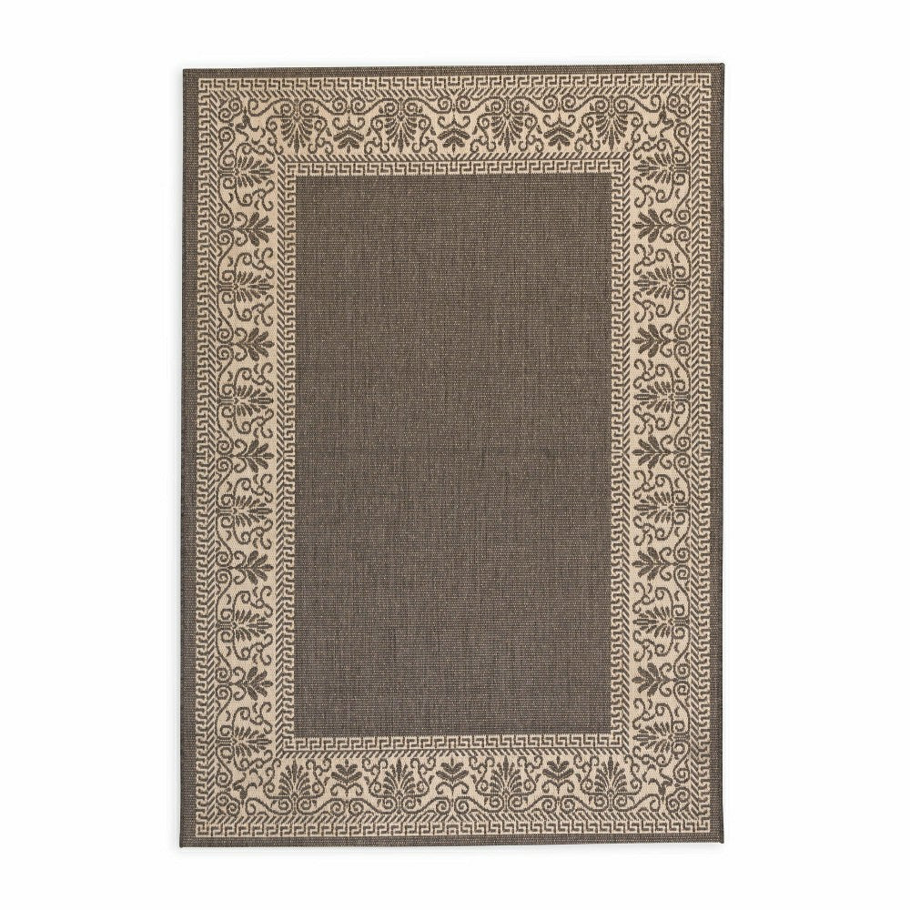 Veranda Border Indoor/Outdoor Rug, 2' x 3'7" | Plow & Hearth