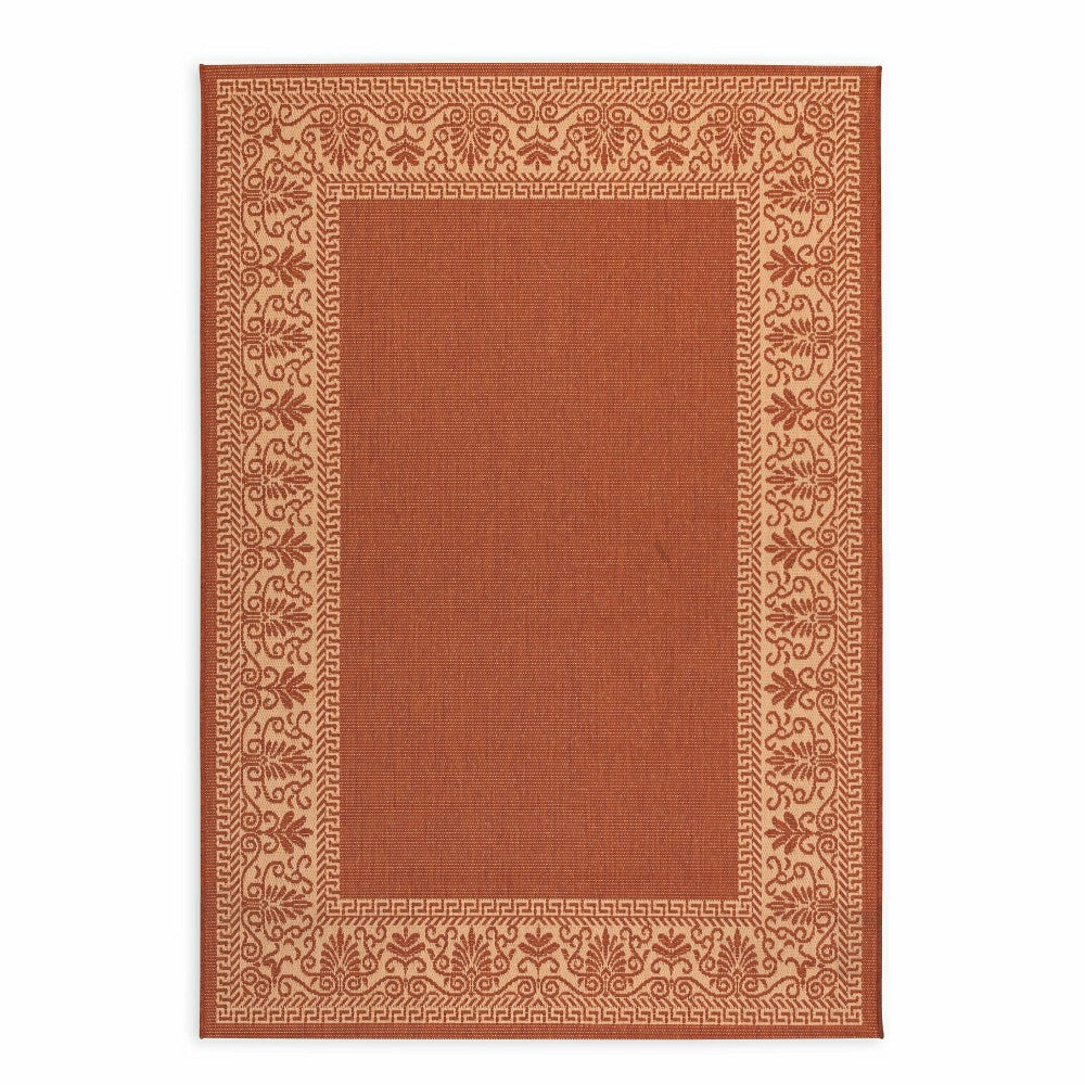 Veranda Border Indoor/Outdoor Rug, 2' x 3'7" | Plow & Hearth