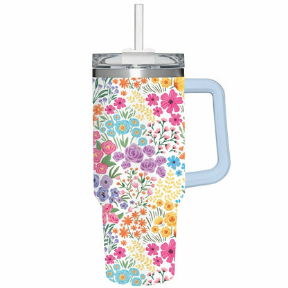 Hop Into Spring Tumbler Canyon Cup Double Wall Stainless Steel, Floral | Plow & Hearth