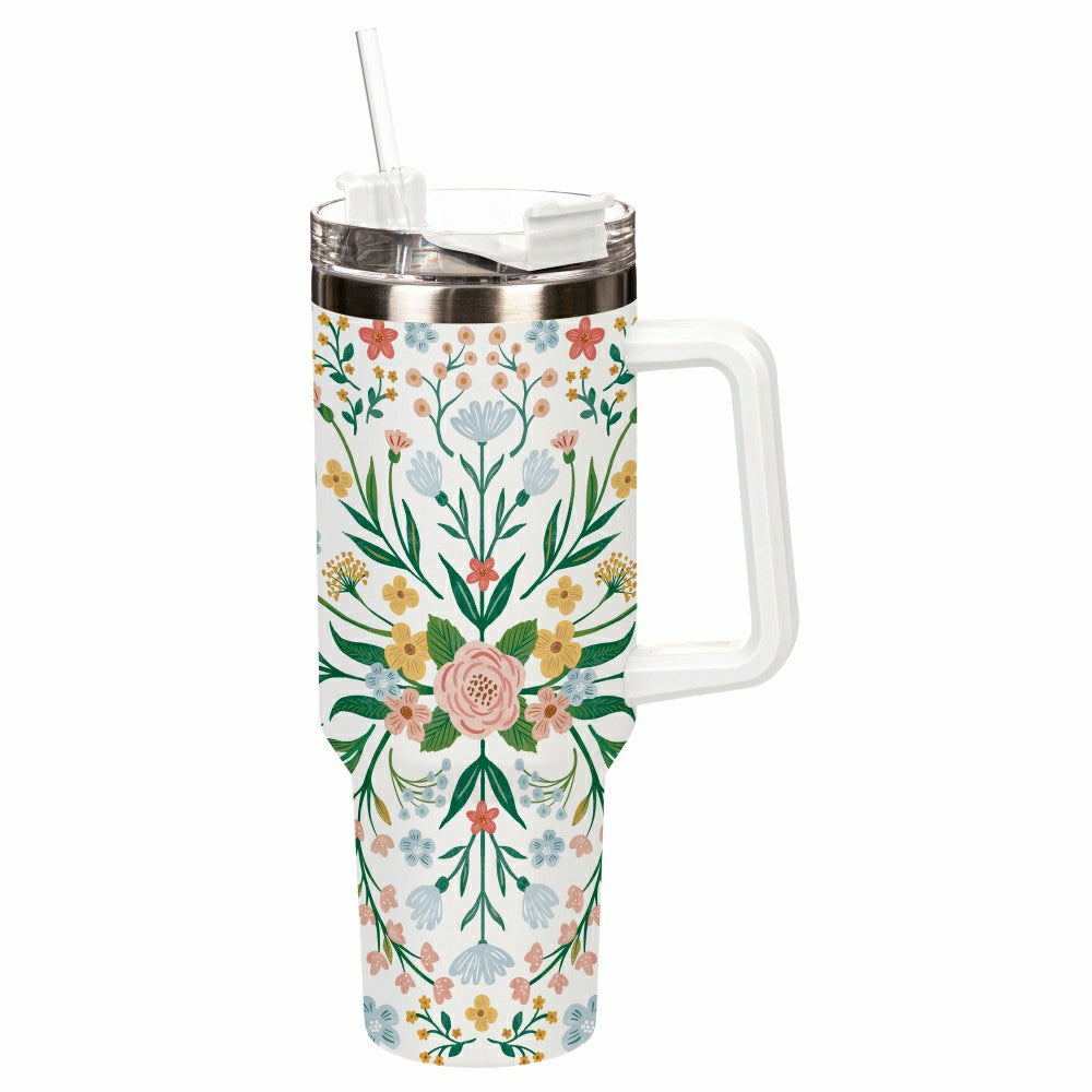 What She Shed Tumbler Trenta Cup Double Wall Stainless Steel, Mandala, | Plow & Hearth
