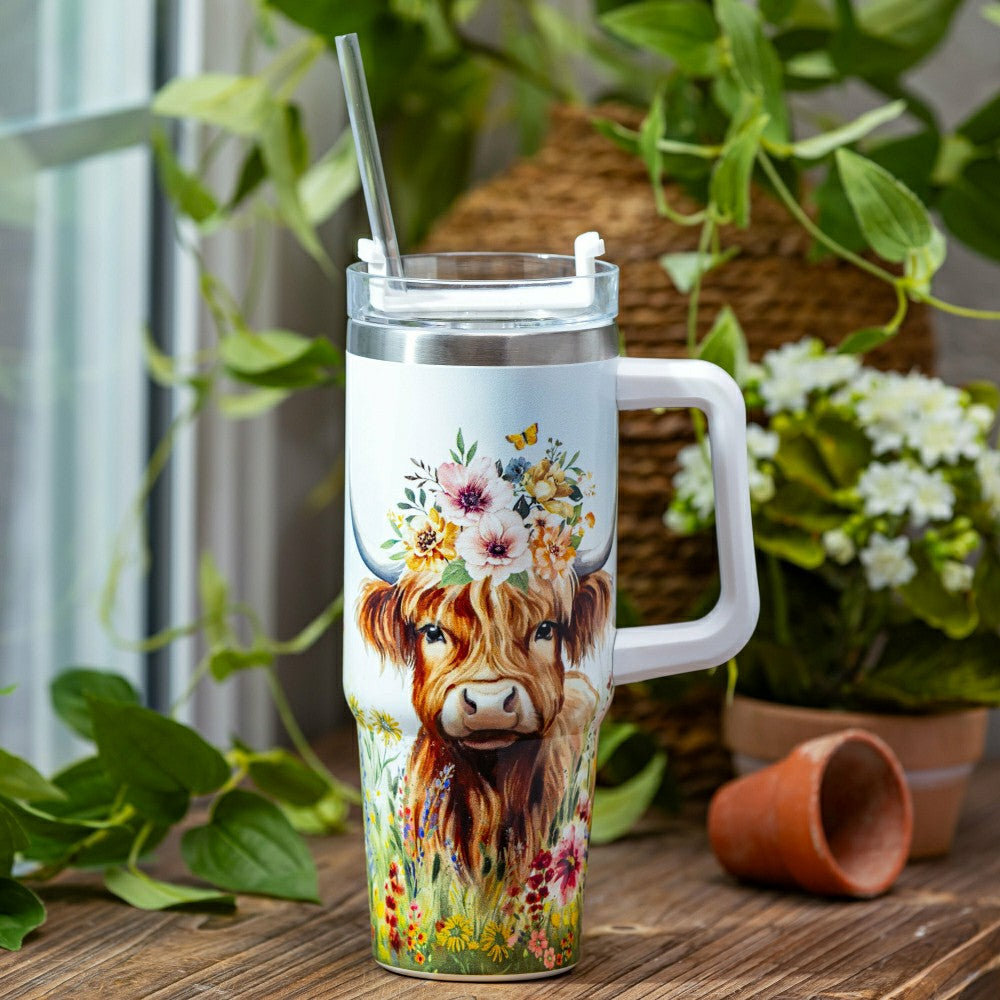 Hillside Pasture Tumbler Trenta Cup Double Wall Stainless Steel, Farm  | Plow & Hearth