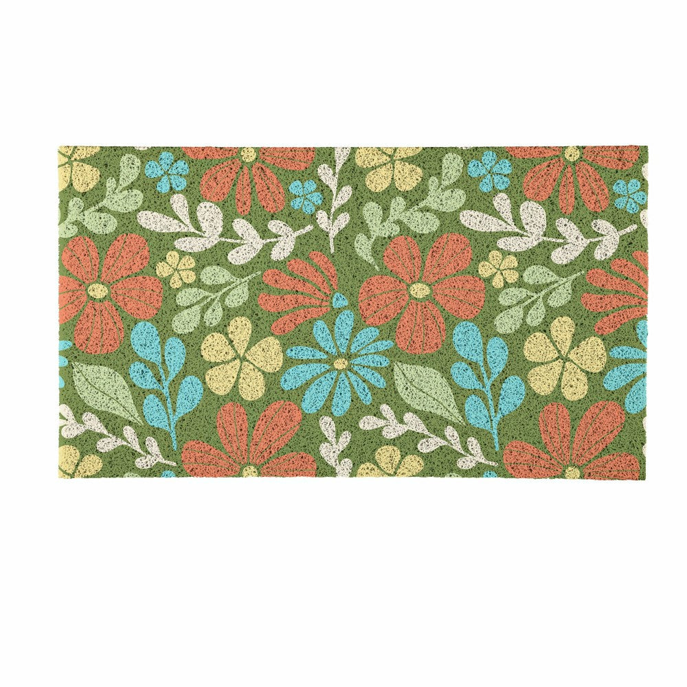 EG Studio Home Coordinates Wildflowers PVC Mat 28x16 | Plow & Hearth