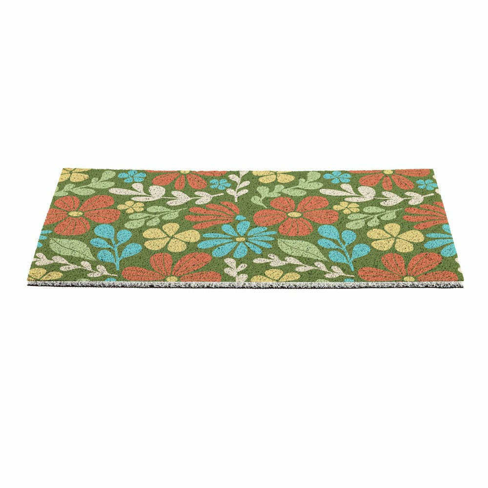 EG Studio Home Coordinates Wildflowers PVC Mat 28x16 | Plow & Hearth