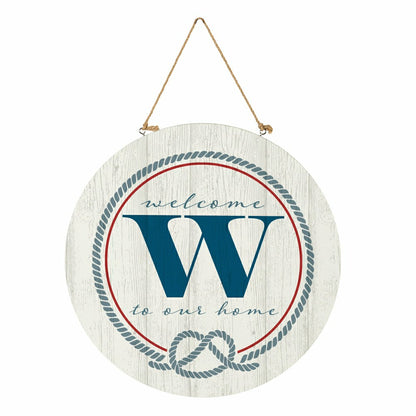 Coastal Door Décor Monogram White 18" W | Plow & Hearth