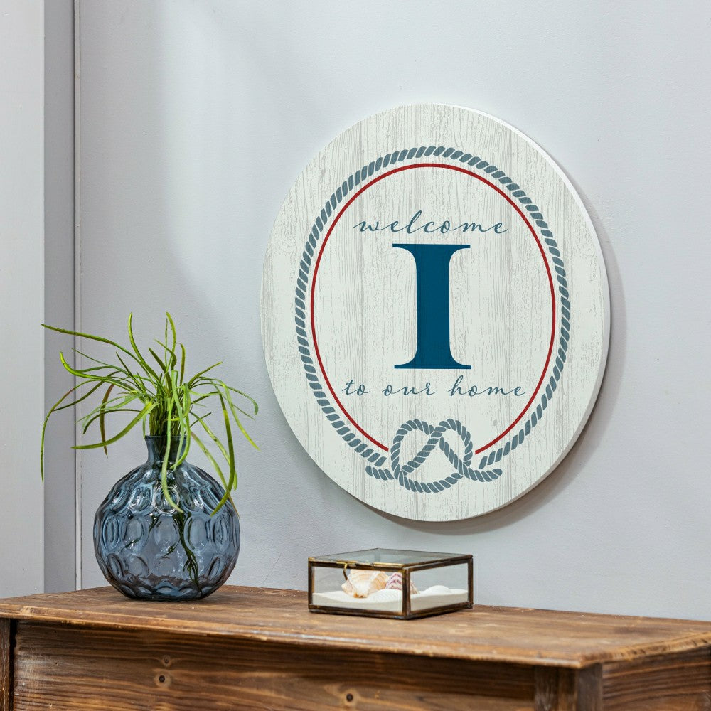 Coastal Door Décor Monogram White 18" I | Plow & Hearth