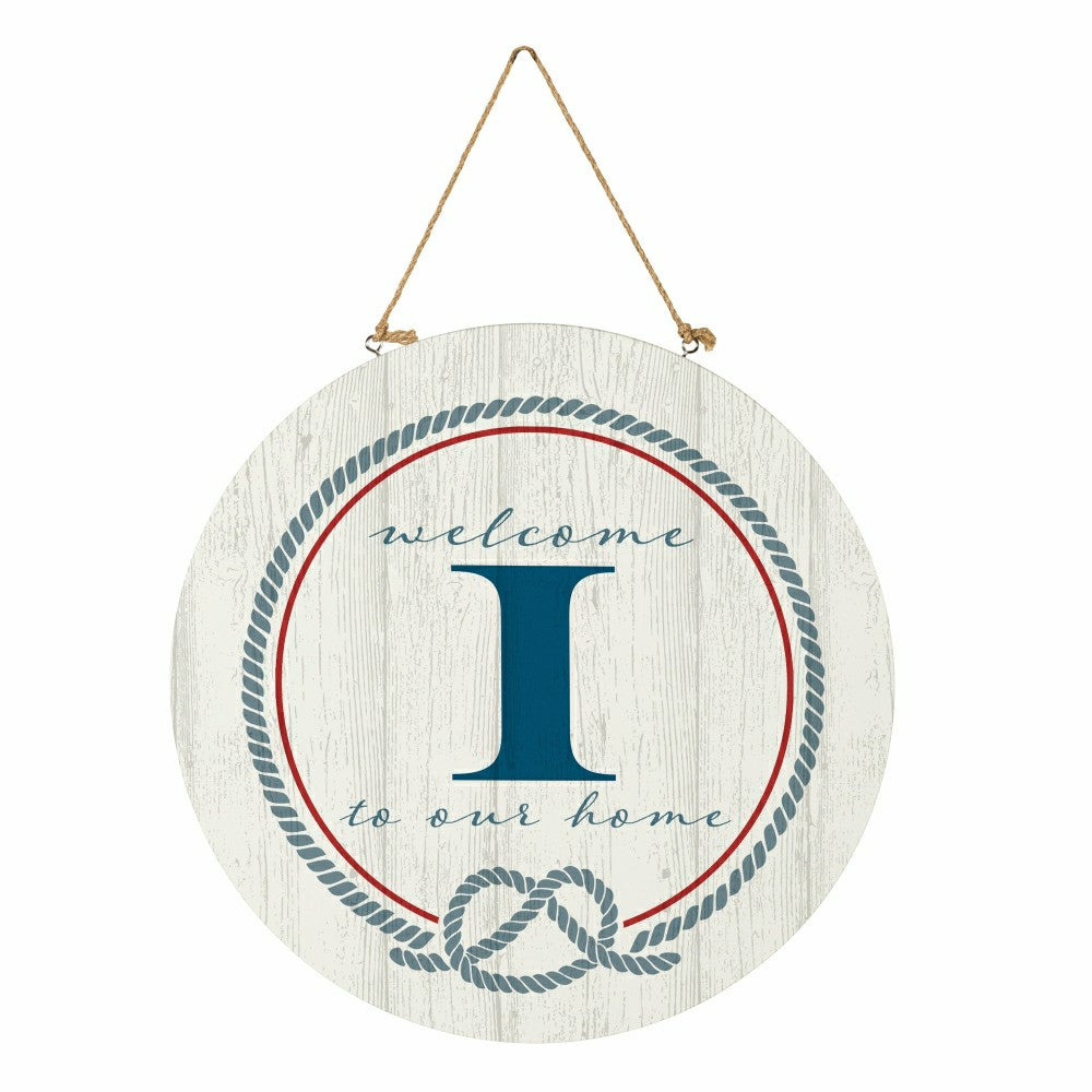 Coastal Door Décor Monogram White 18" I | Plow & Hearth