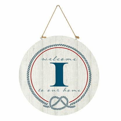 Coastal Door Décor Monogram White 18" I | Plow & Hearth
