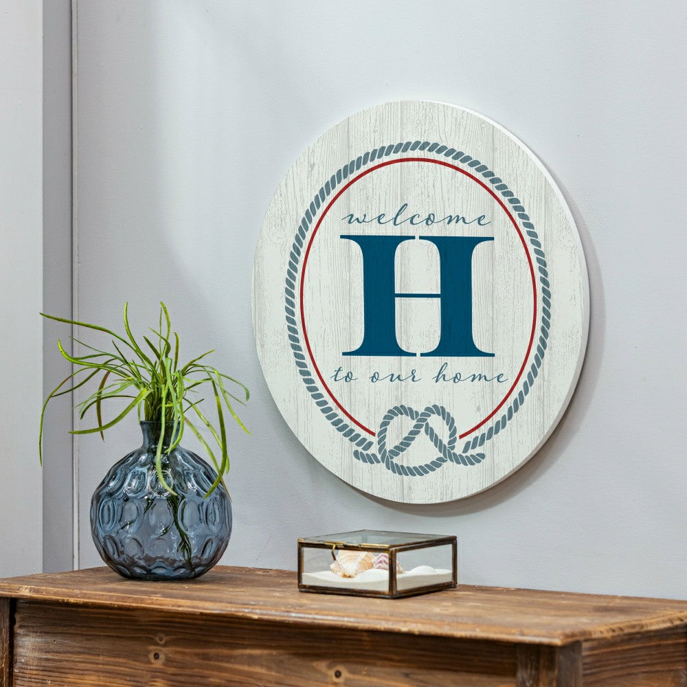 Coastal Door Décor Monogram White 18" H | Plow & Hearth