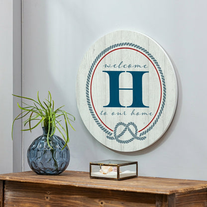 Coastal Door Décor Monogram White 18" H | Plow & Hearth