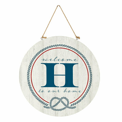 Coastal Door Décor Monogram White 18" H | Plow & Hearth