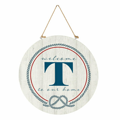 Coastal Door Décor Monogram White 18" T | Plow & Hearth