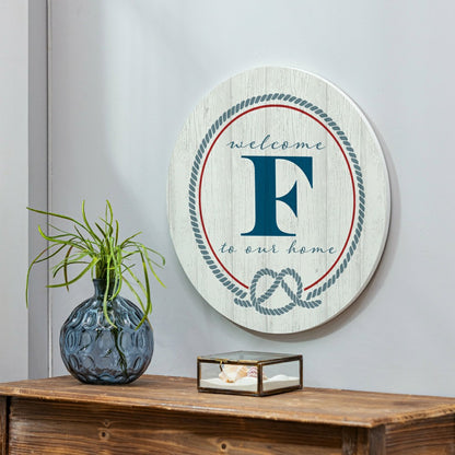 Coastal Door Décor Monogram White 18" F | Plow & Hearth