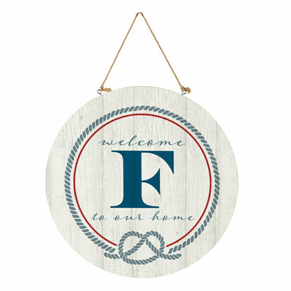 Coastal Door Décor Monogram White 18" F | Plow & Hearth