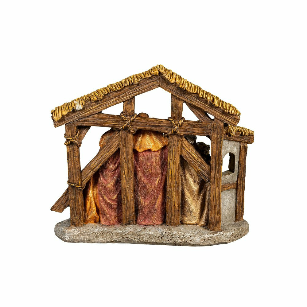 Nativity Table Décor Nativity Resin, 8.5"L | Plow & Hearth