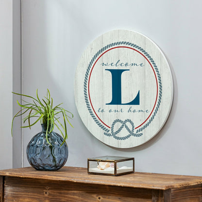 Coastal Door Décor Monogram White 18" L | Plow & Hearth
