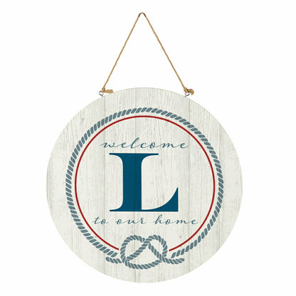 Coastal Door Décor Monogram White 18" L | Plow & Hearth