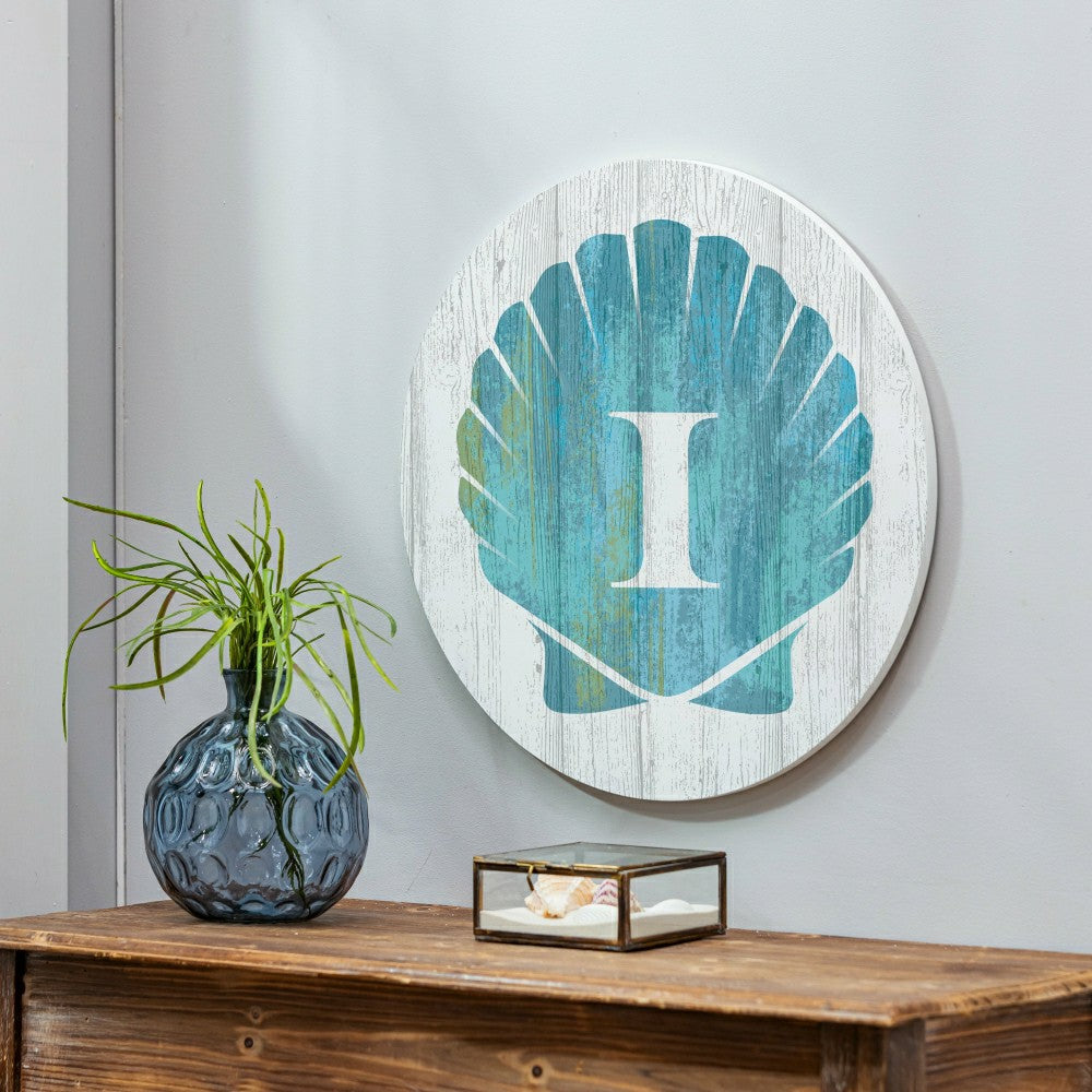 Coastal Door Décor Shell Monogram 18" I | Plow & Hearth