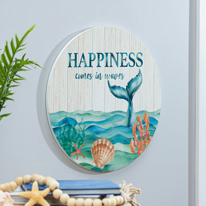 Blue Coastal Beach, 18" Door Décor | Plow & Hearth