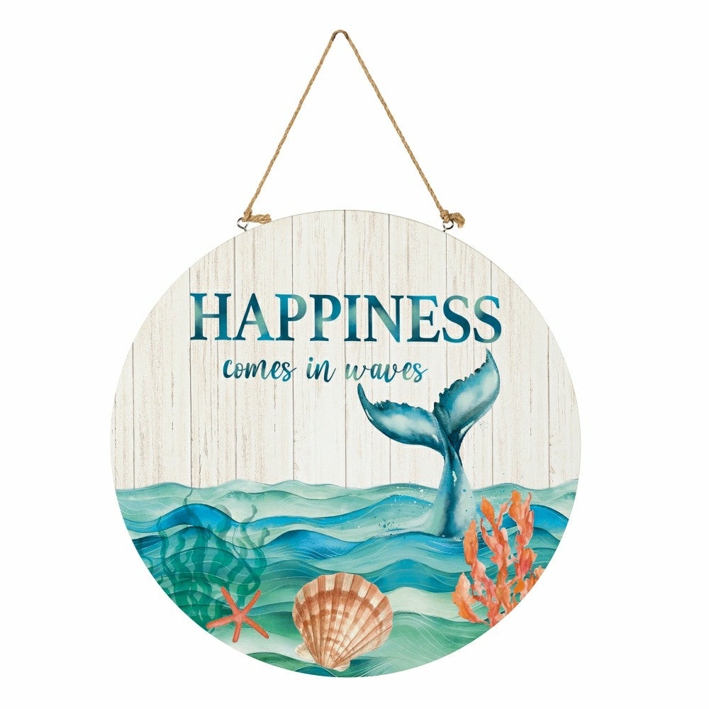 Blue Coastal Beach, 18" Door Décor | Plow & Hearth
