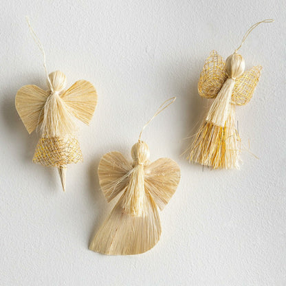 Abaca Angels, Set of 3 | Plow & Hearth