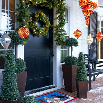 Indoor/Outdoor Shatterproof Holiday Lighted Hanging Ornament | Plow & Hearth