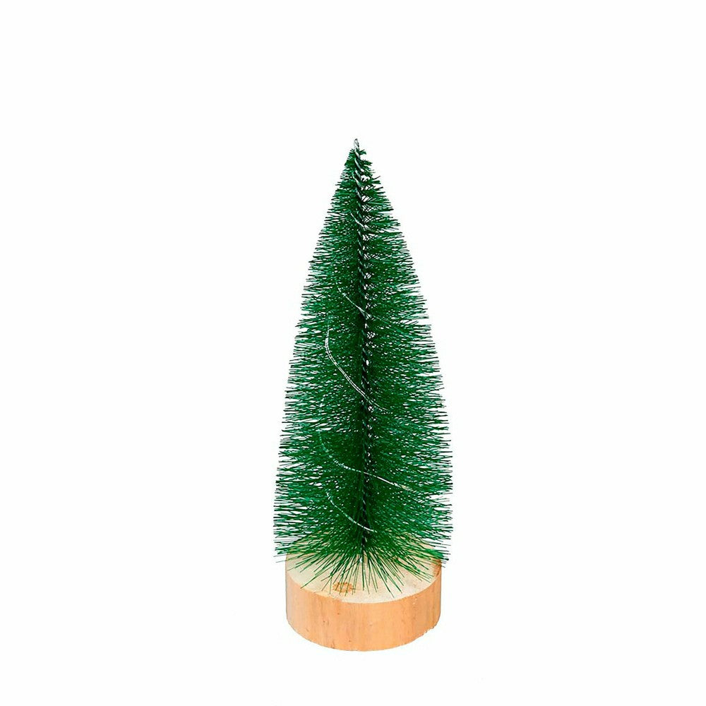 Bottle Brush Trees with LED String Lights, Set of 3 | Plow & Hearth