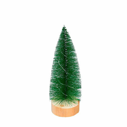 Bottle Brush Trees with LED String Lights, Set of 3 | Plow & Hearth