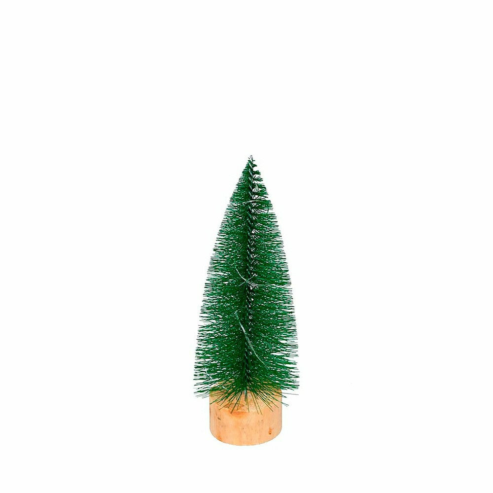 Bottle Brush Trees with LED String Lights, Set of 3 | Plow & Hearth