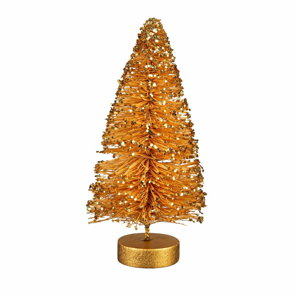 Shades of Green Table Décor Bottle Brush Tree Set | Plow & Hearth
